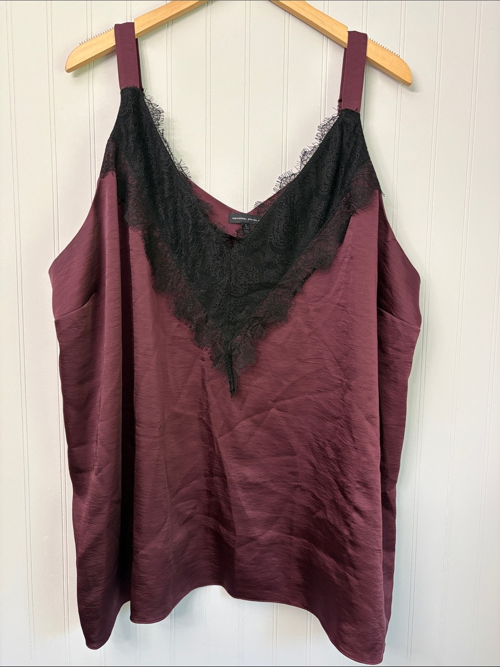 Universal Standard Lace Tank Top Blouse Women Size 22 24 Red Black Purple